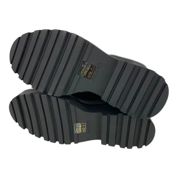 Aldo Big Shot Chunky Patent Sock Bootie Black Size 7.5 NWT $165 MSRP - Picture 8 of 9